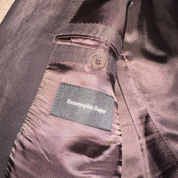 Ermenegildo Zegna Custom Chocolate Brown Blazer. - Picture 4 of 6